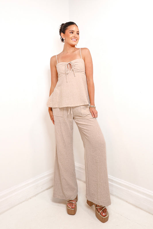 Salted Breeze Patch Pockets Pants