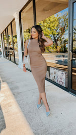 Sarah Sleeveless Ribbed Midi Dress-Dresses-KCoutureBoutique, women's boutique in Bossier City, Louisiana