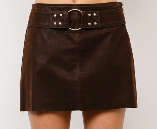 Liana Suede Mini Skort