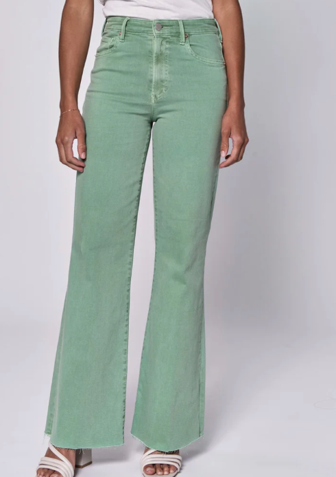 Dear John Fiona Iceberg Green Flare Jeans