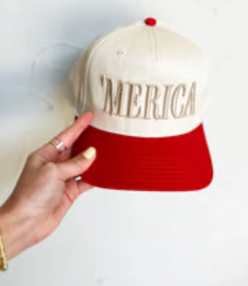 Embroidered 'Merica Trucker Hat