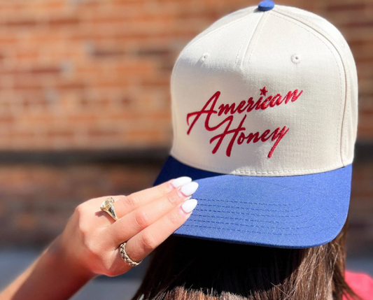 Embroidered American Honey Trucker Hat