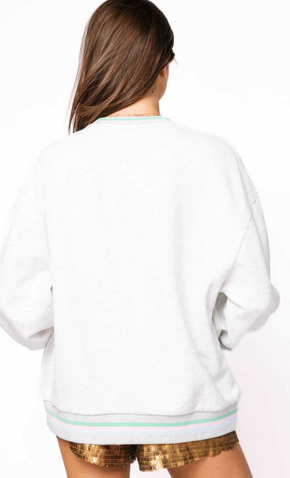 Queen of Sparkles Grey Multi Mahjong Table Sweatshirt