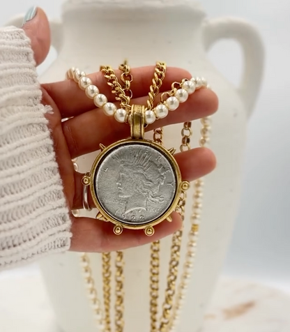 Yochi Esmeralda Layer Necklace