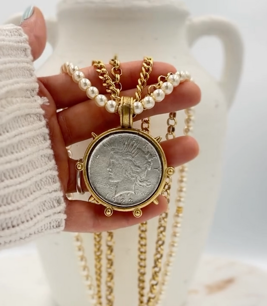 Yochi Esmeralda Layer Necklace