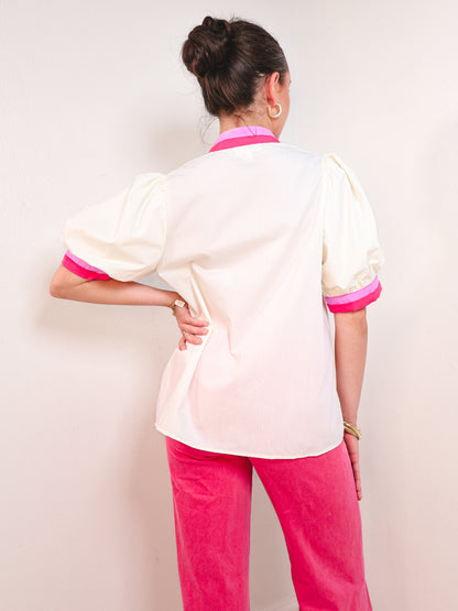 Seaside Sorbet Contrast Stripe Top