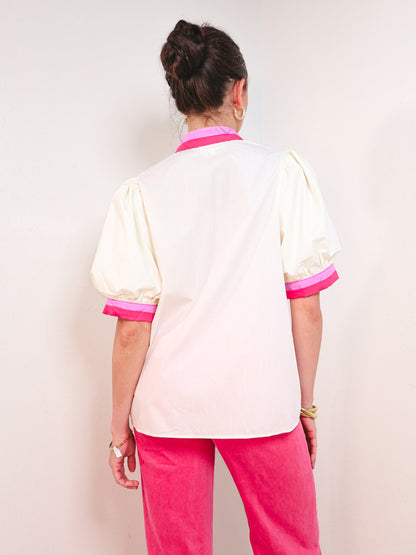 Seaside Sorbet Contrast Stripe Top