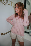 Sequin Stunner Pink Sweater-Tops-KCoutureBoutique, women's boutique in Bossier City, Louisiana