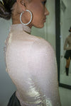 Shimmer Sweet Long Sleeve Mock Neck Bodysuit-BodySuit-KCoutureBoutique, women's boutique in Bossier City, Louisiana