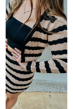 Slay In Stripes Sweater Set-Sets-KCoutureBoutique, women's boutique in Bossier City, Louisiana