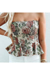Sofia Jacquard Peplum Corset Top-Tops-KCoutureBoutique, women's boutique in Bossier City, Louisiana