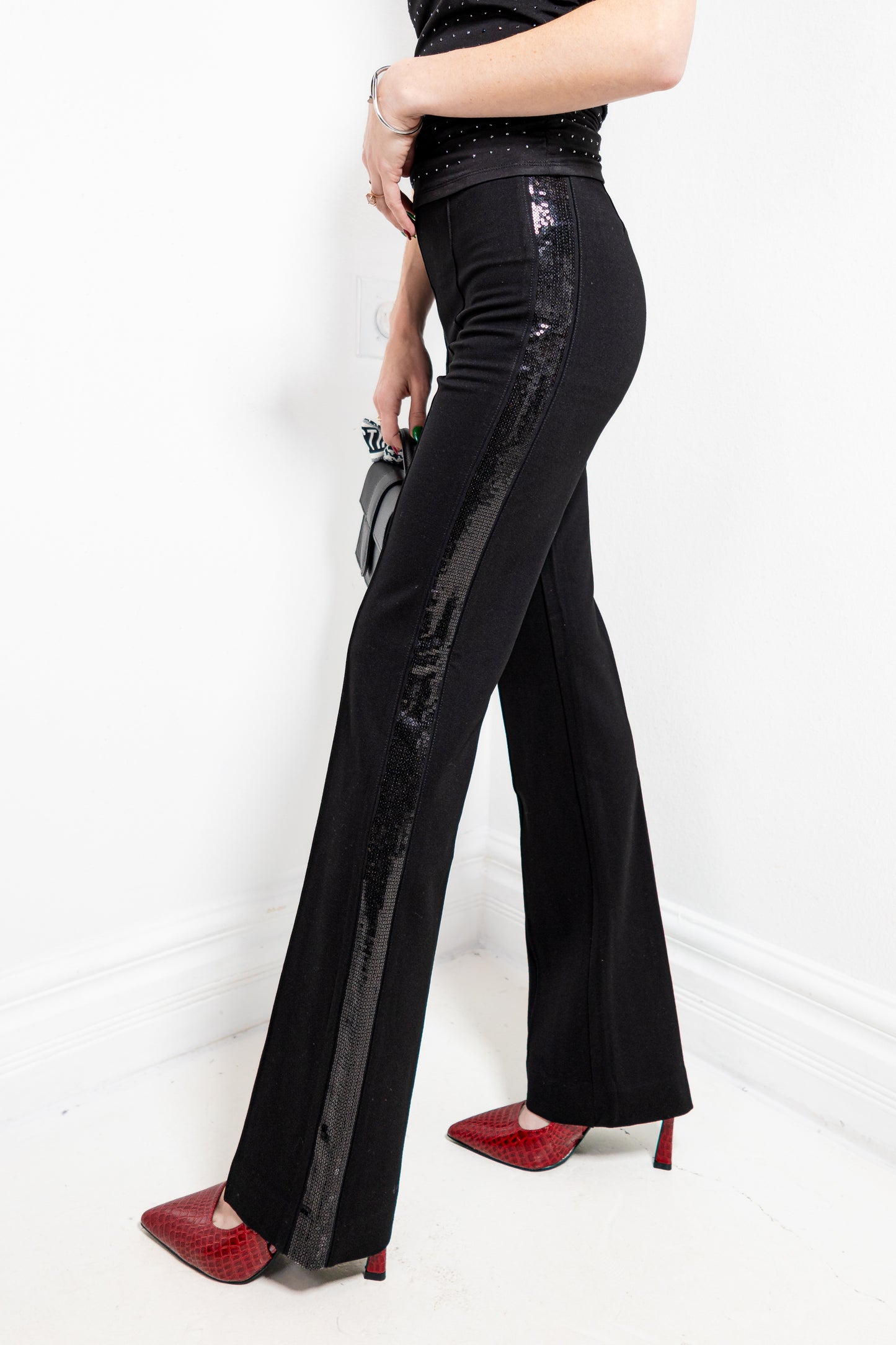 Lysse Elysse Sequin Embellished Pant