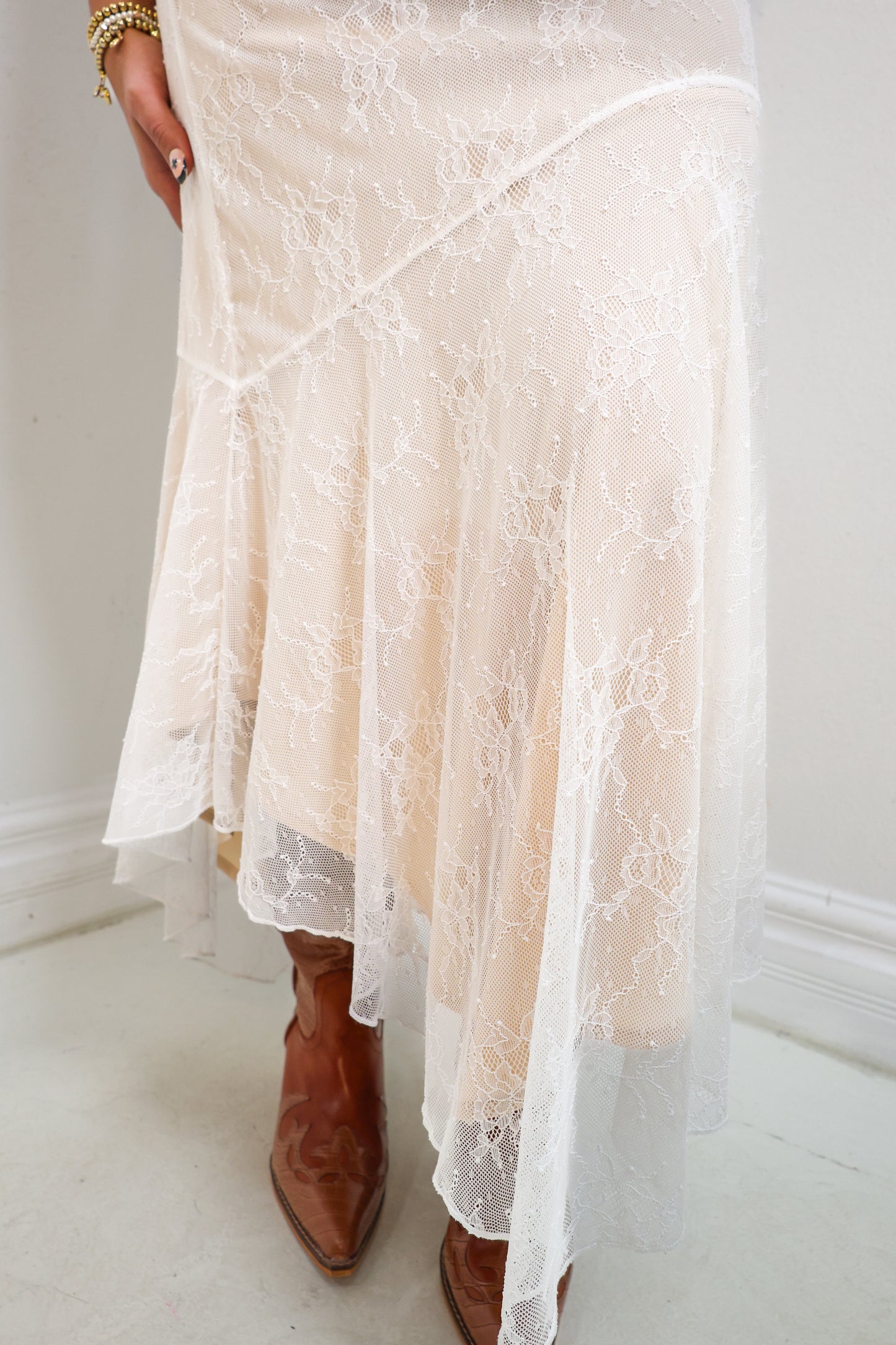 Soft Spoken Lace Maxi Skirt