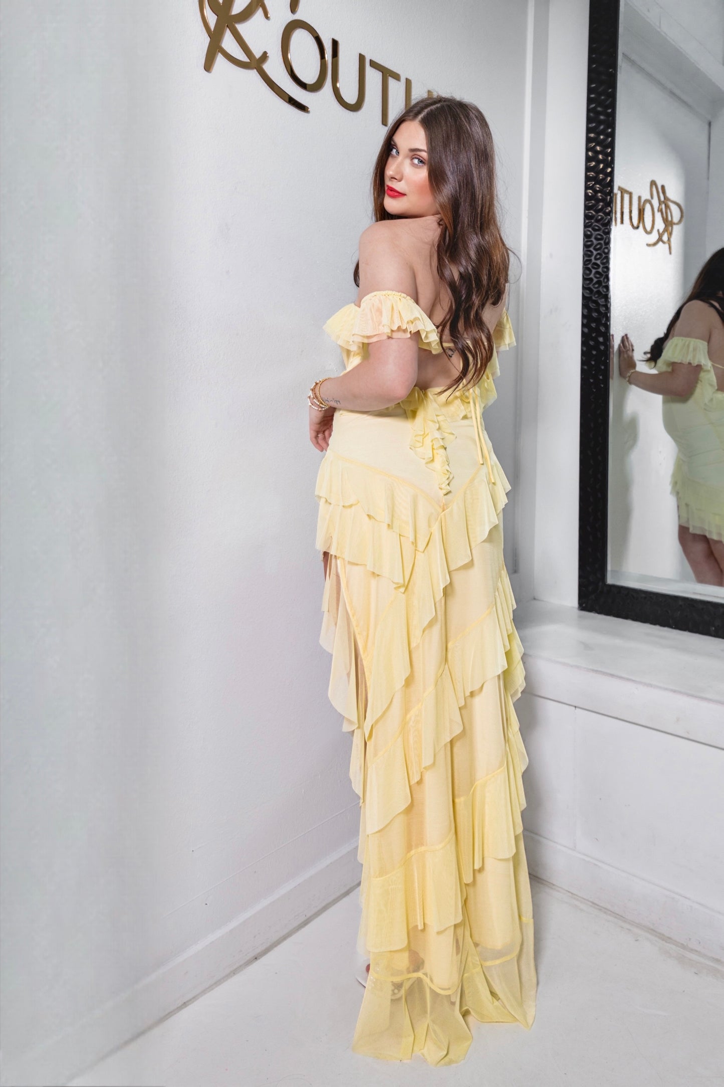 Soft Summer Ruffled Maxi Dress