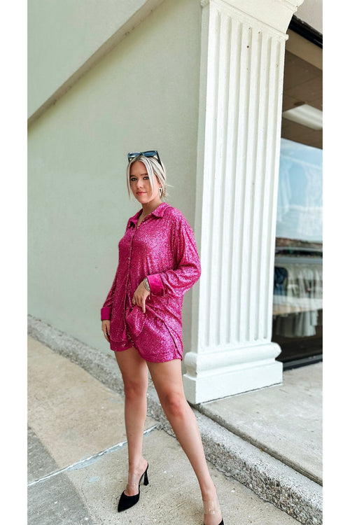 Sparkling Sequin Lined Shorts-Bottoms-KCoutureBoutique, women's boutique in Bossier City, Louisiana