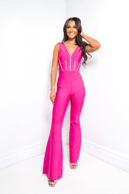 Spotlight Hour Bandage Jumpsuit