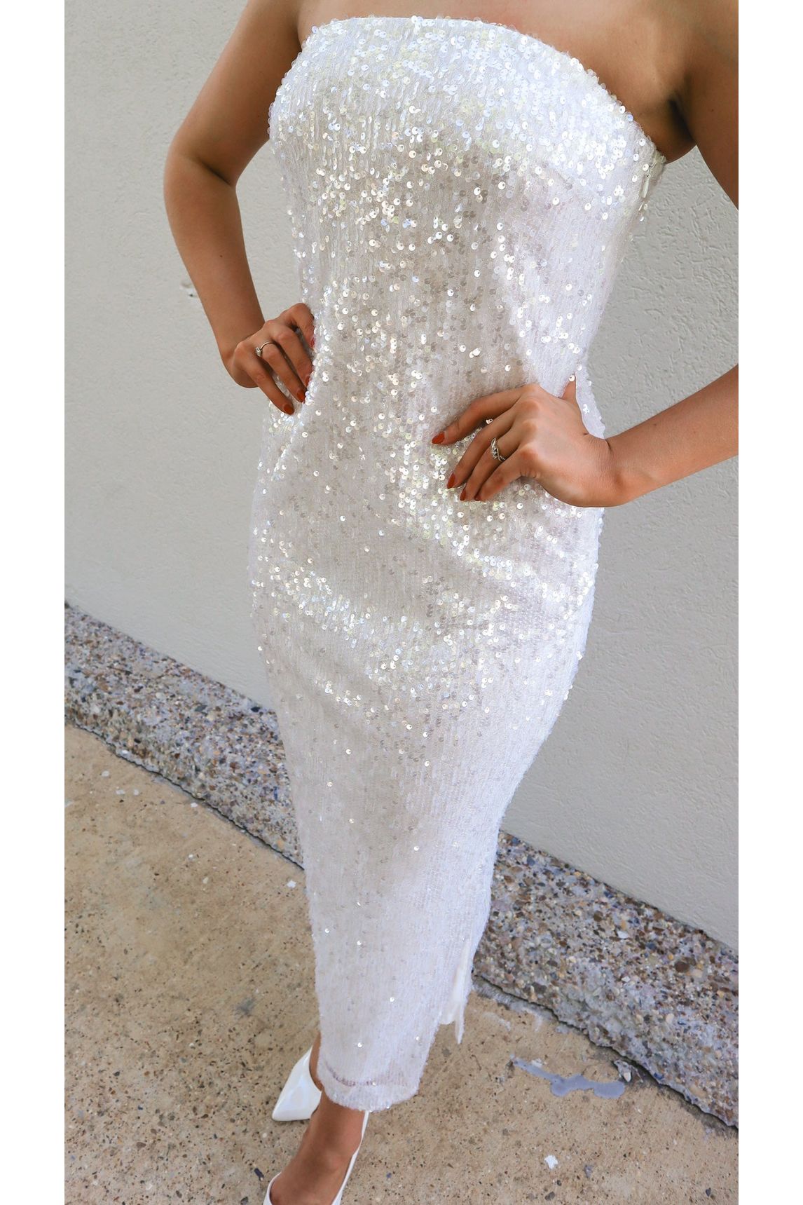 Stella Strapless Sequin Dress Stella Strapless Sequin Dress