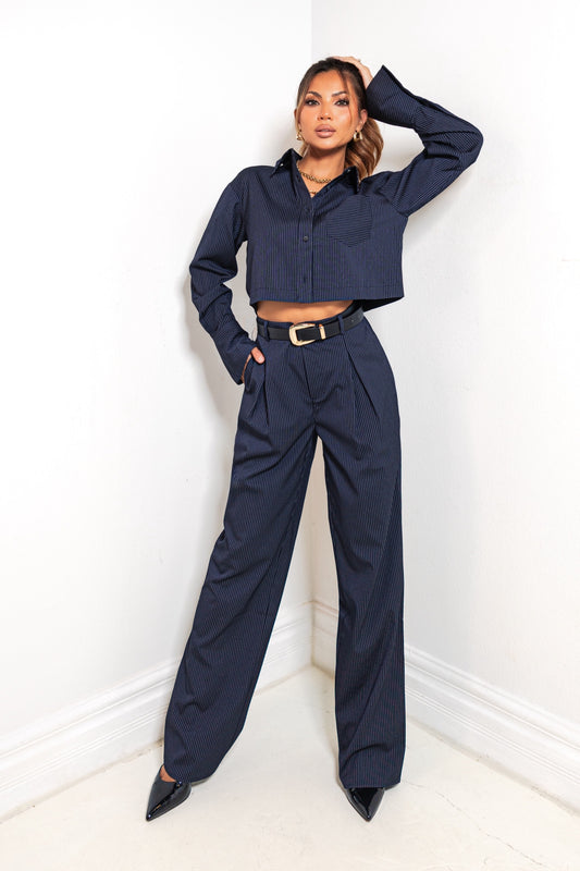 Strictly Business Pinstripe Trousers