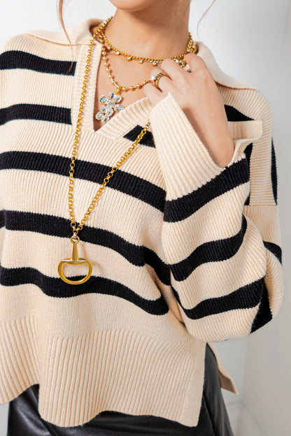 Striped Intentions Sweater