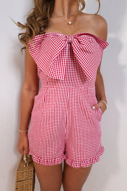 Sweet On You Gingham Romper