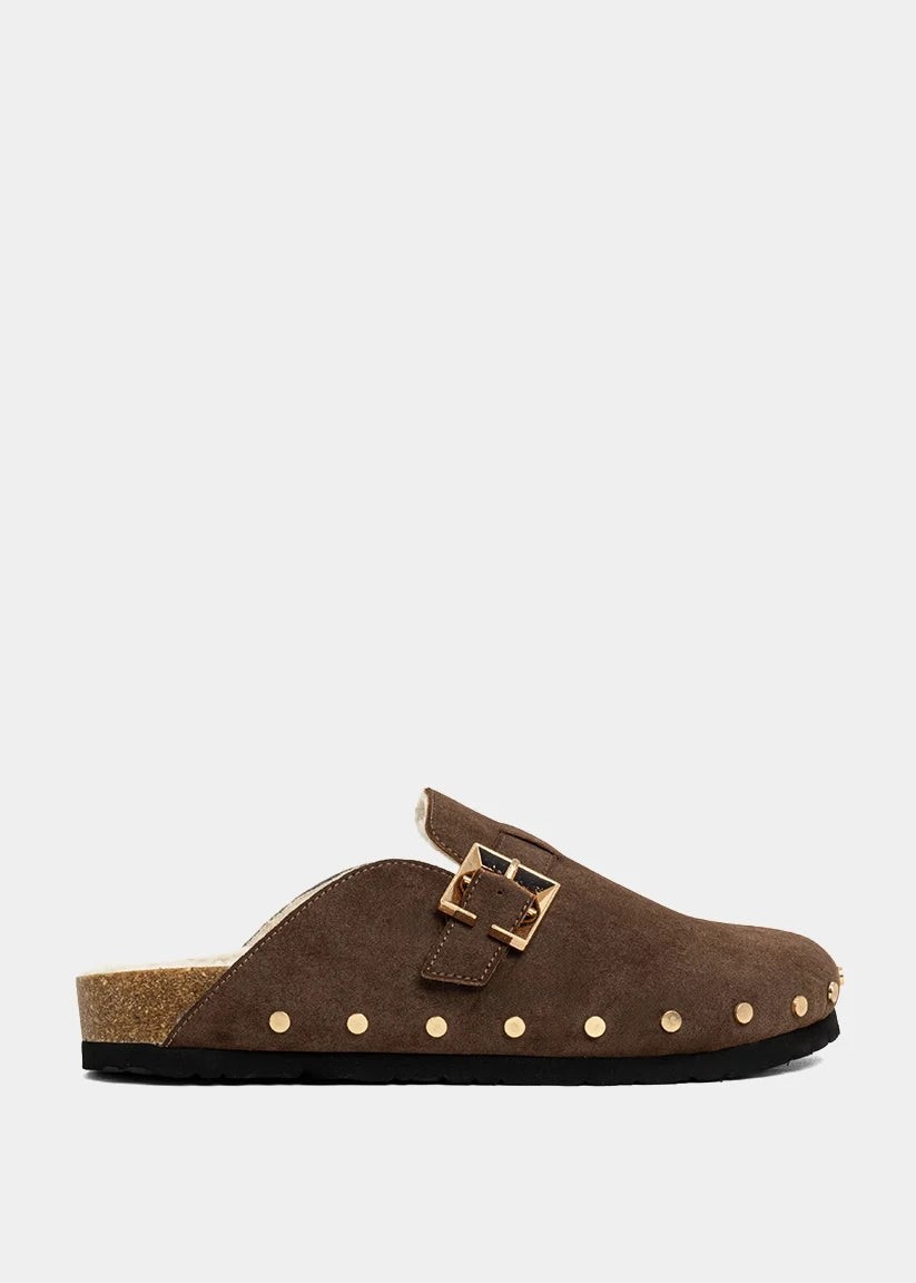 Tori Suede Studded Mules
