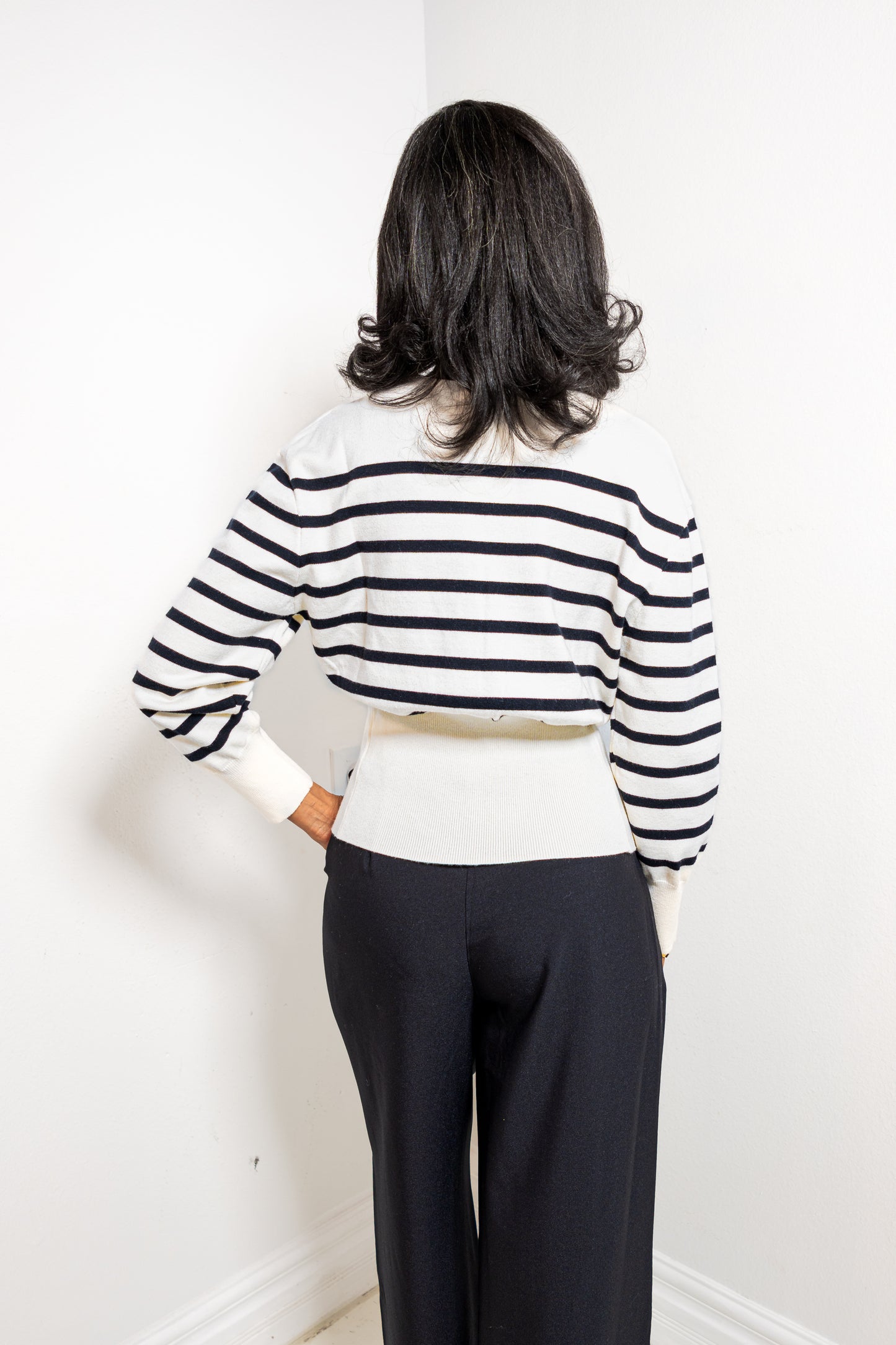 Line Me Up Button Closure Sweater Top