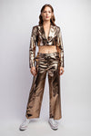 Textured Metallic Crop Jacket-Jackets-KCoutureBoutique, women's boutique in Bossier City, Louisiana