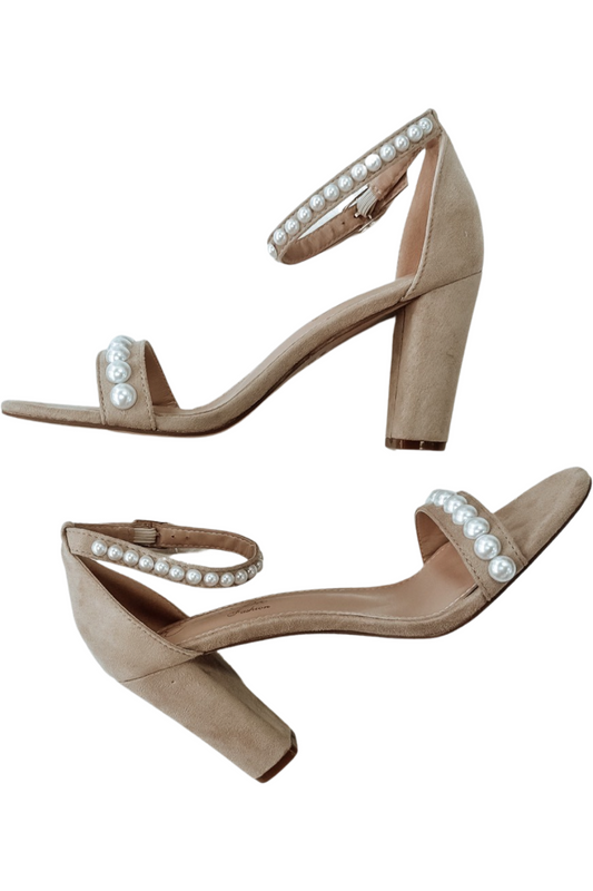 The Classic Pearl Block Heel-Apparel & Accessories-KCoutureBoutique, women's boutique in Bossier City, Louisiana