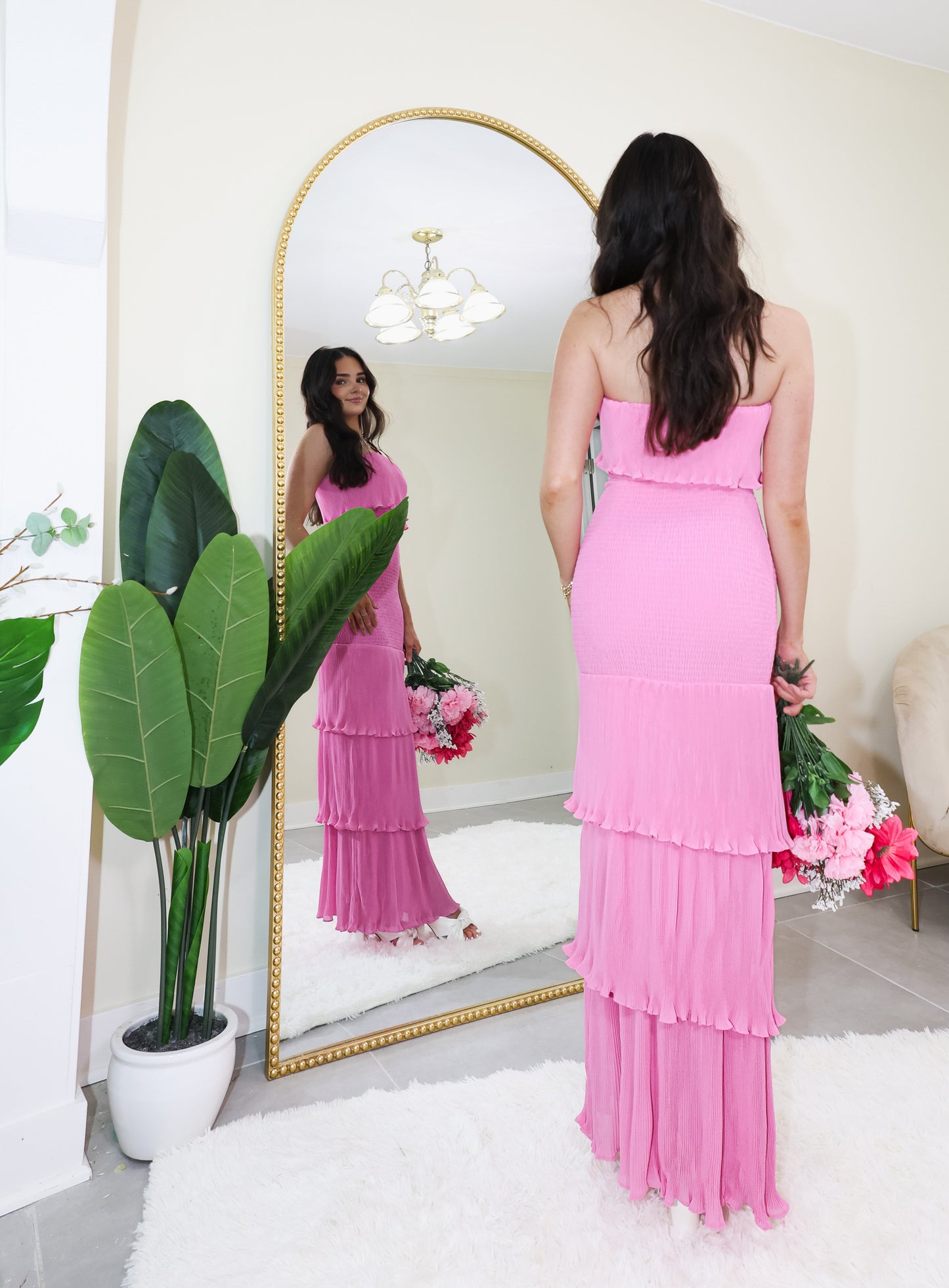 The Addison Smocked Maxi Dress