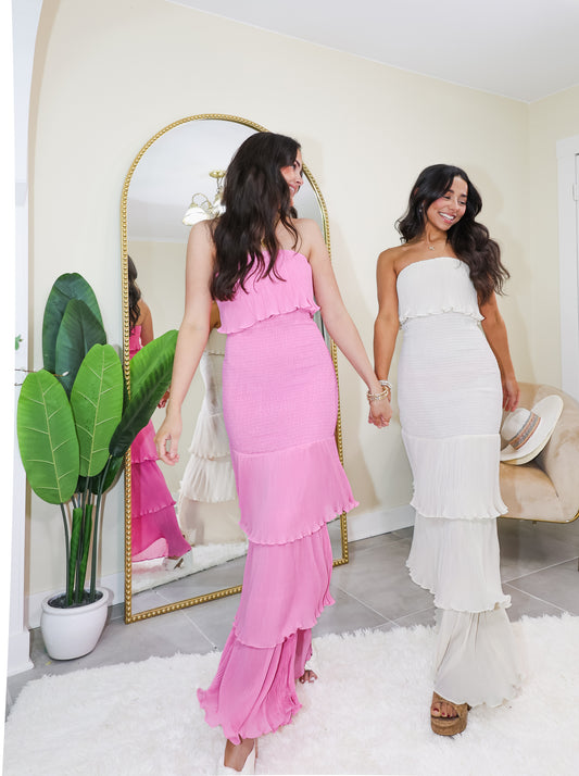 The Addison Smocked Maxi Dress