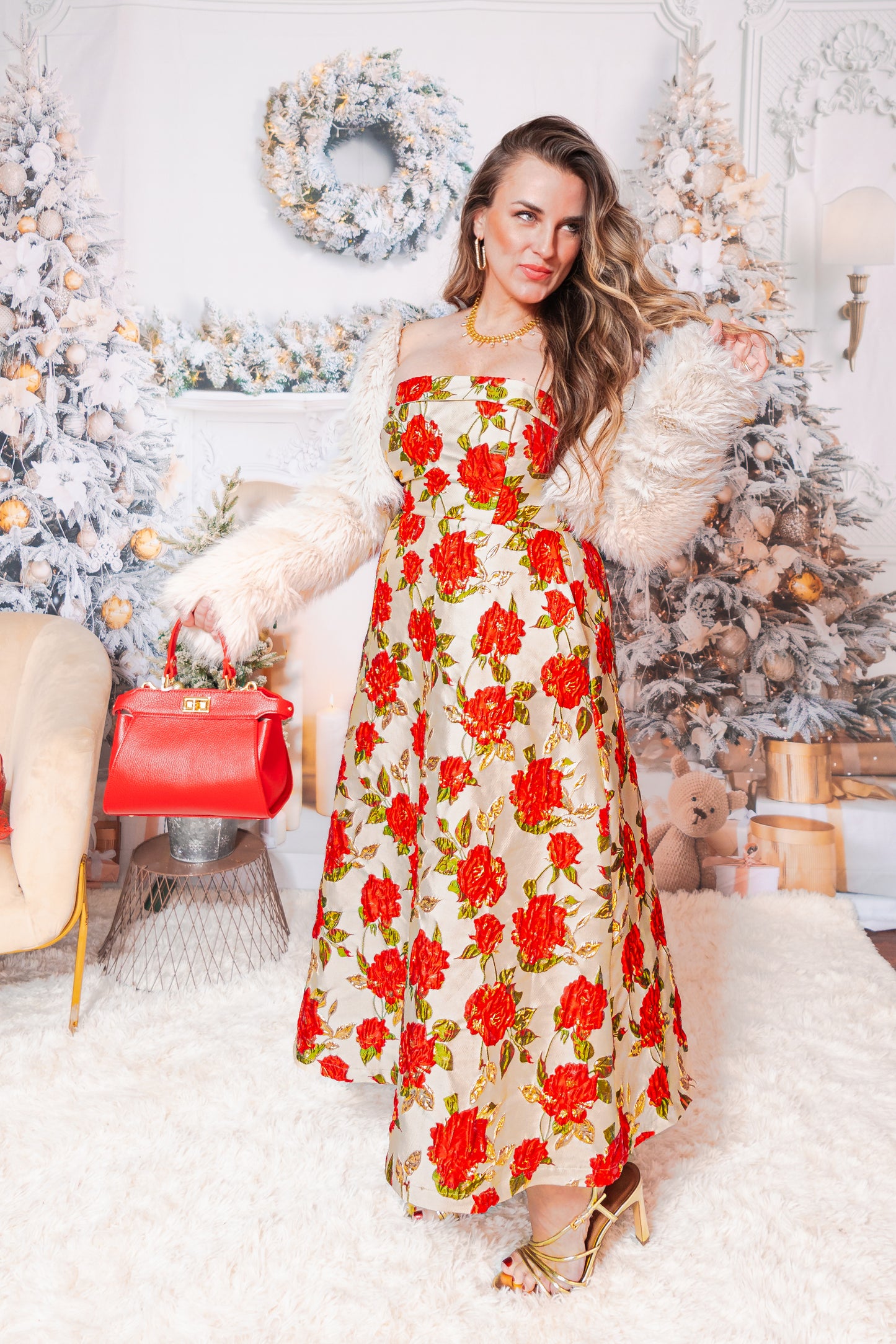 The Juliette Jacquard Midi Dress