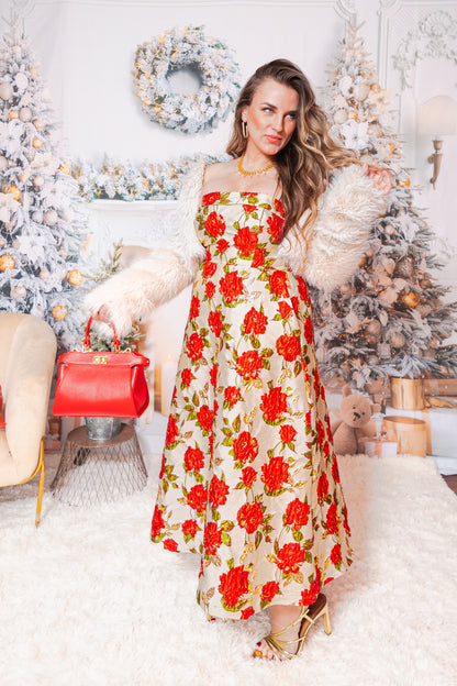 The Juliette Jacquard Midi Dress