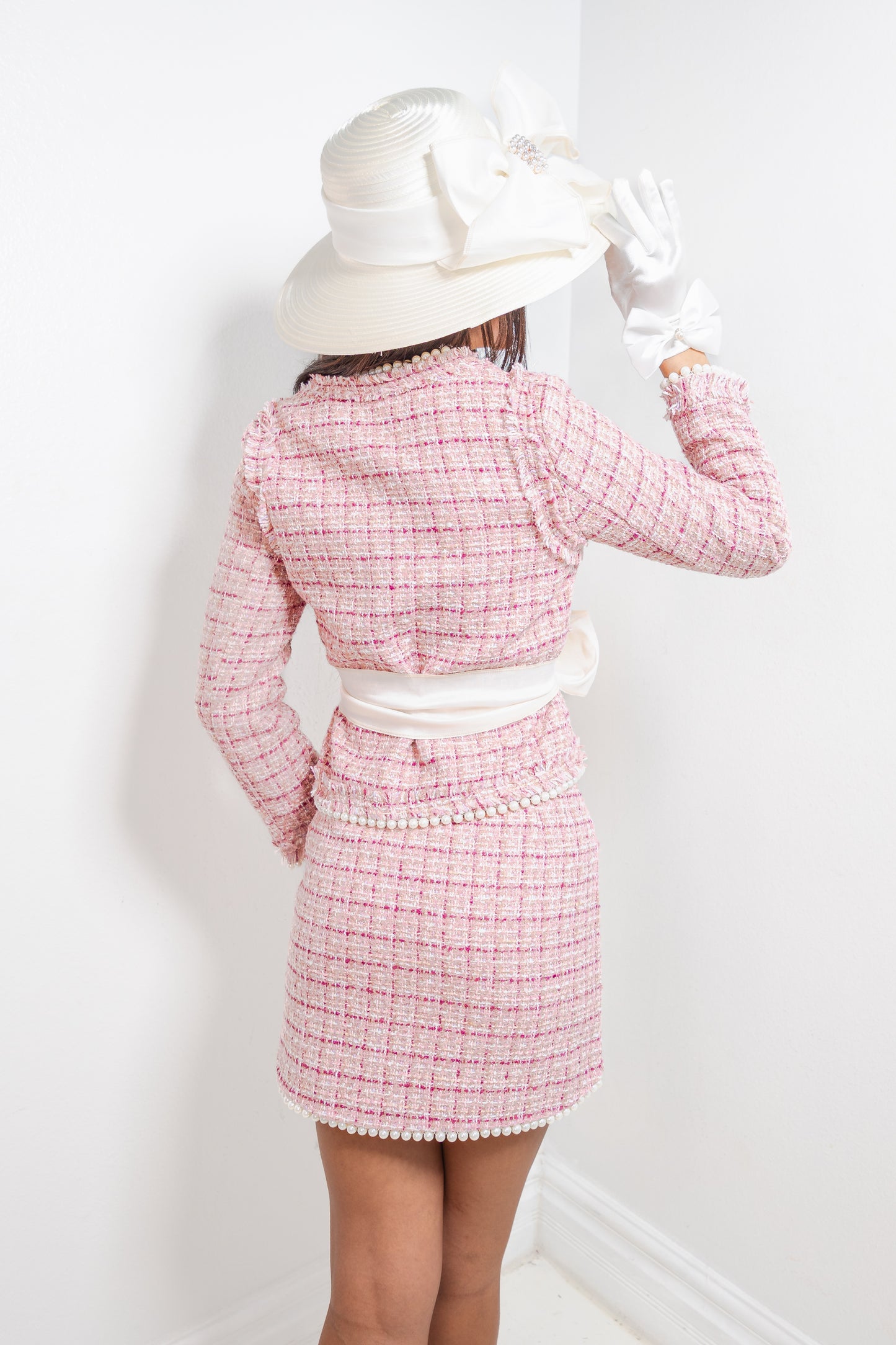 The Kali Tweed Pink & Pearls (Set) - K Couture Exclusive