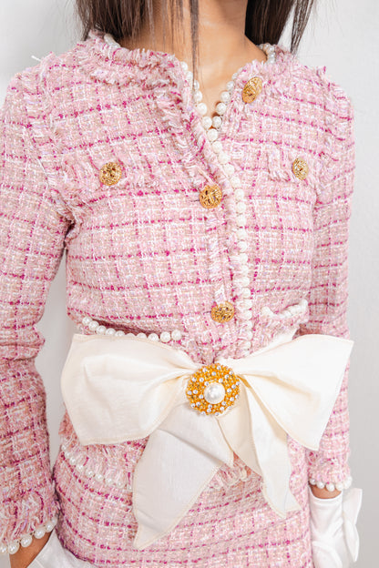 The Kali Tweed Pink & Pearls (Set) - K Couture Exclusive