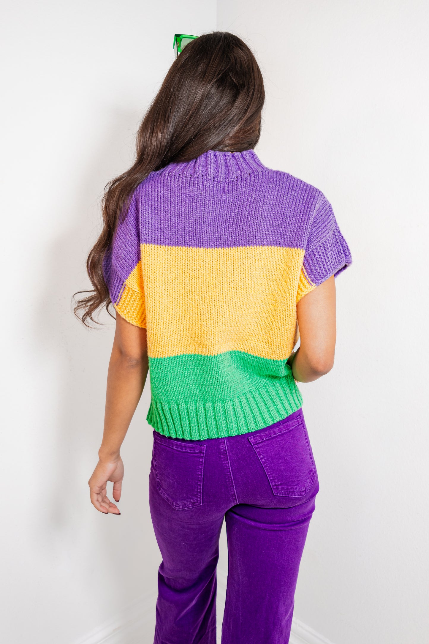 The Krewe Colorblock Sweater Top
