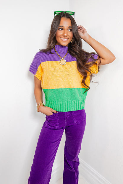 The Krewe Colorblock Sweater Top