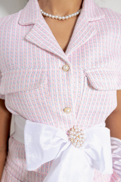 The Lexi Blush Court Set