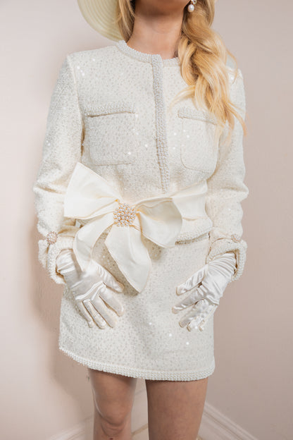 The Pearl Grace Sequin Tweed Set