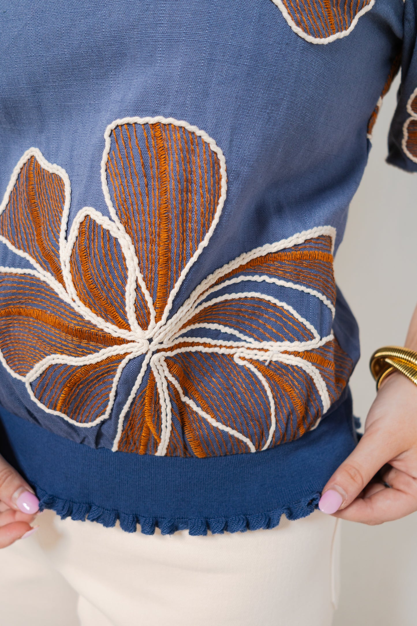 The Poppy Lane Embroidered Top