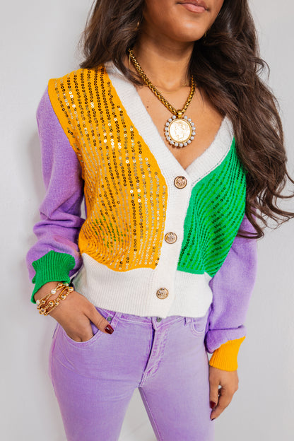 The Royale Sequin Cardigan