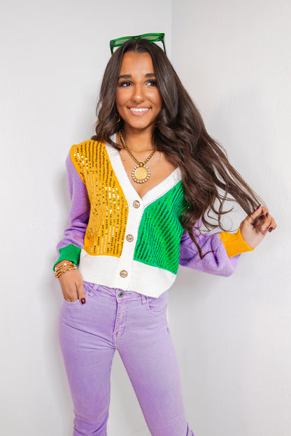 The Royale Sequin Cardigan