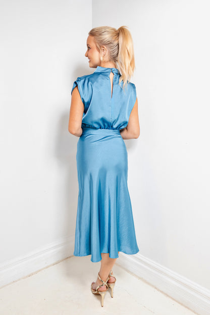 The Sloane Mock Neck Midi Dress