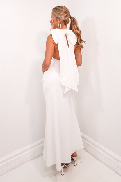 Tied In Grace Bow Back Maxi Dress