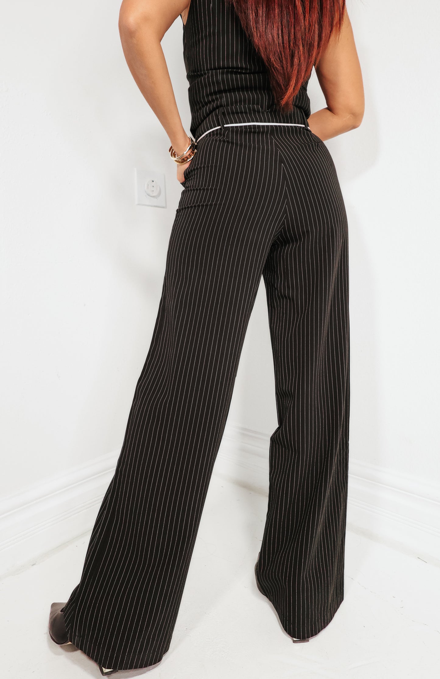 Uptown Chic Pinstripe Pants