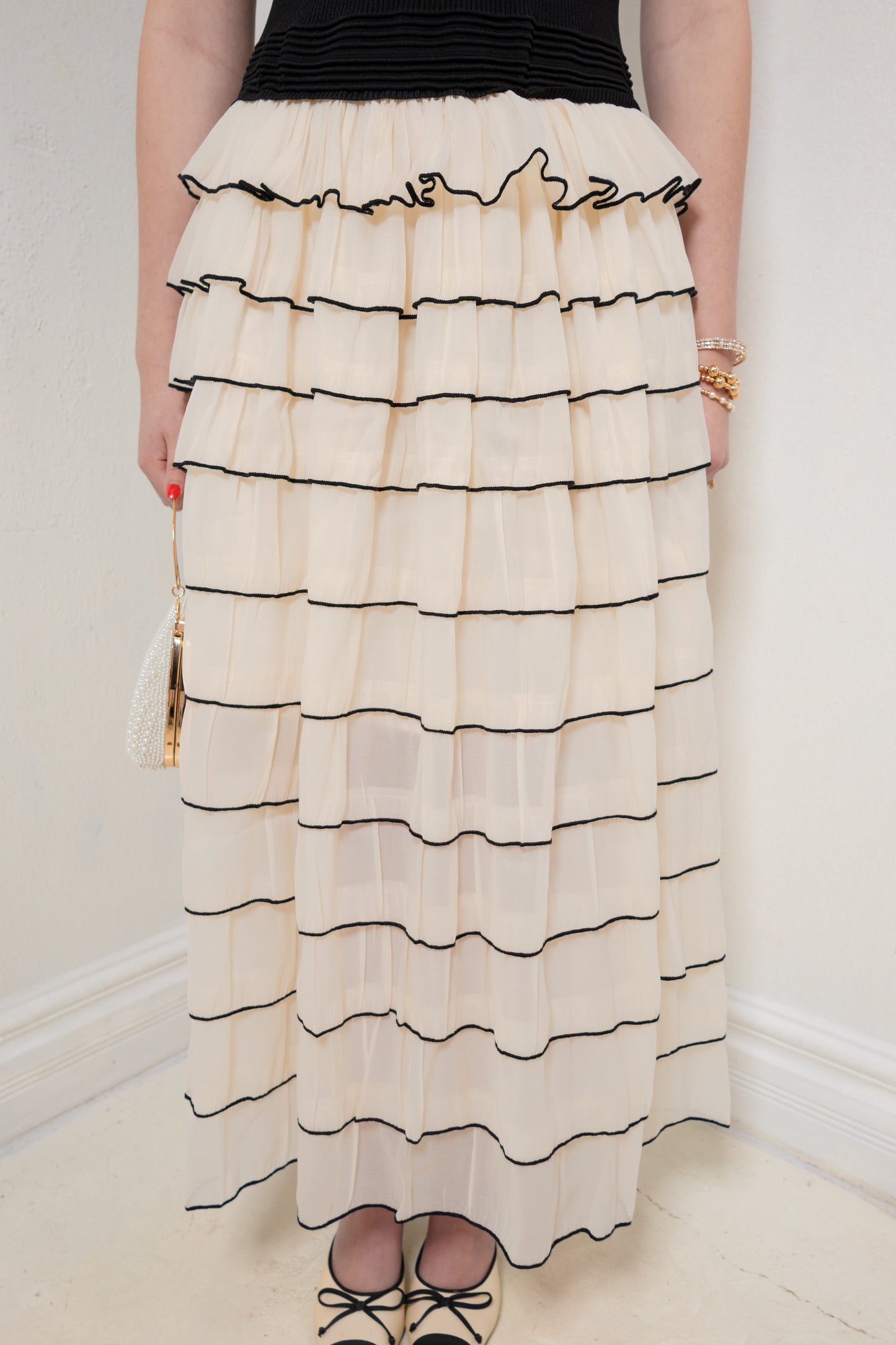 The Vienna Ruffle Midi Dress