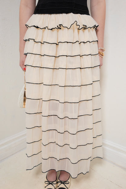 The Vienna Ruffle Midi Dress