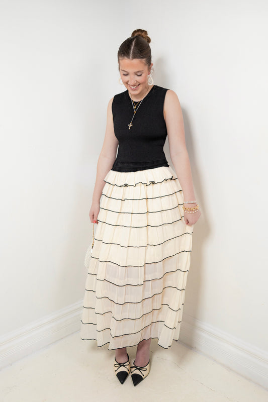 The Vienna Ruffle Midi Dress