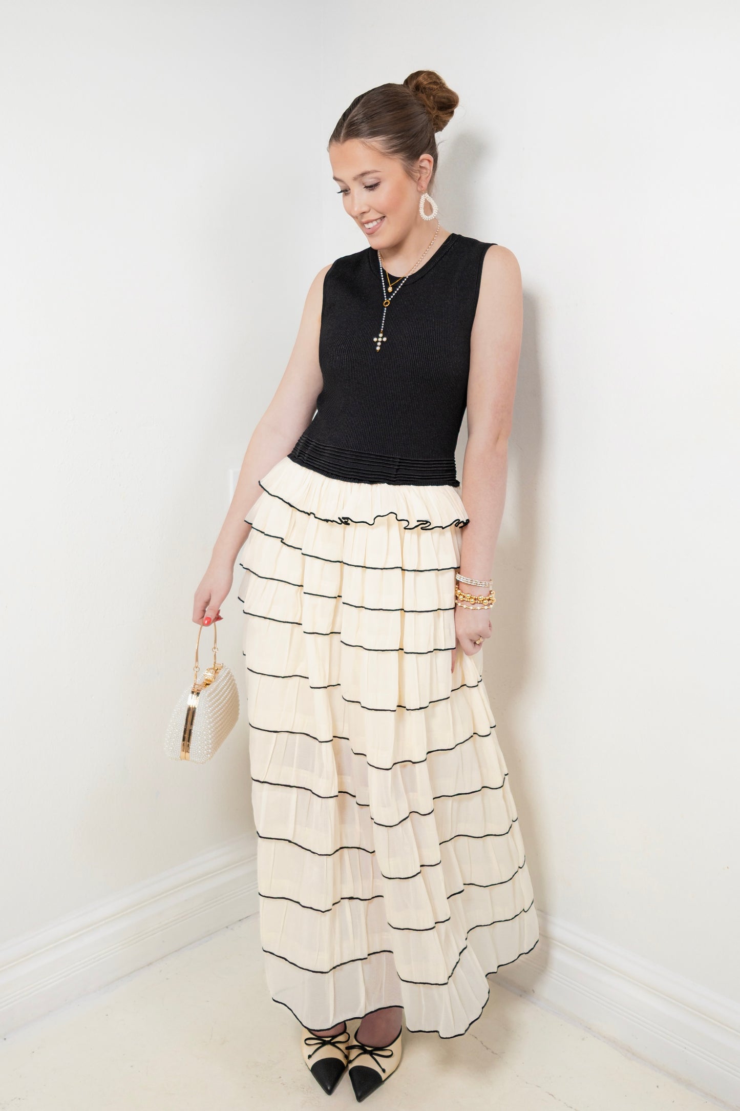 The Vienna Ruffle Midi Dress