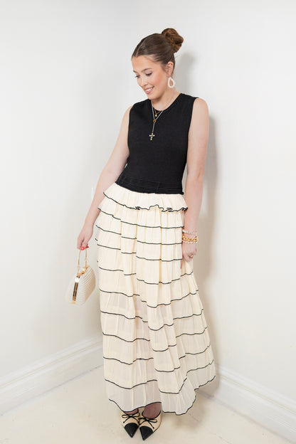 The Vienna Ruffle Midi Dress