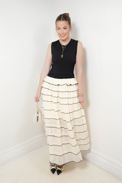 The Vienna Ruffle Midi Dress